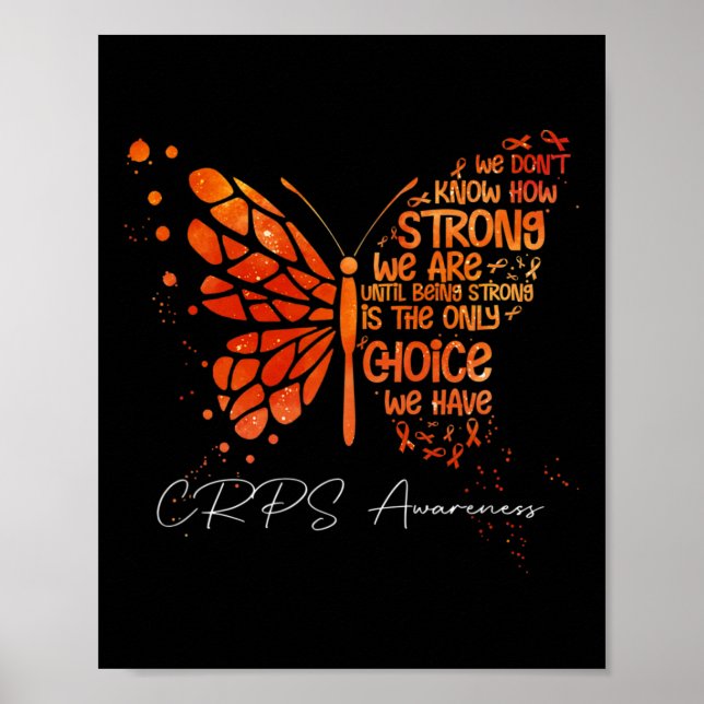 Poster Crps Borboleta Laranja Fita Laranja Sensibilização (Frente)
