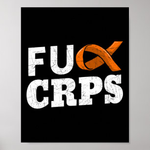Poster Crps Orange Ribbon Causalgia Reflex Neurovascular