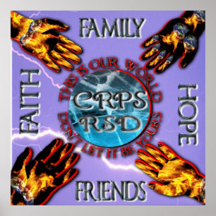 Póster CRPS que mantêm nossos amigos de giro da família