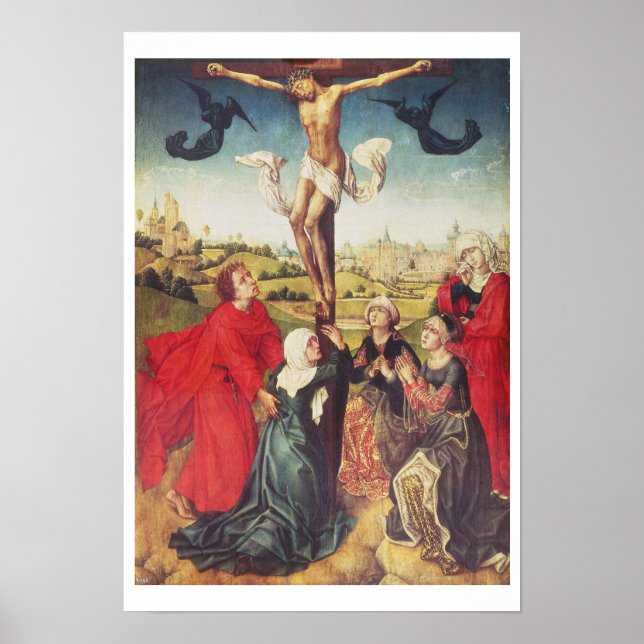 Póster Crucificação, c.1510 (óleo no painel) (Frente)