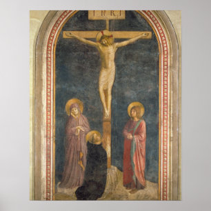 Póster Crucificação com o Virgin, SS. John o Evangeli