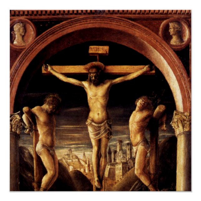 Póster Crucificação de Jesus por Vincenzo Foppa - 1456 (Frente)