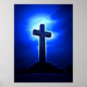 Póster Crucificação impressionante de Jesus