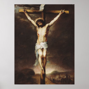 Poster Crucificação por Bartolome Esteban Murillo