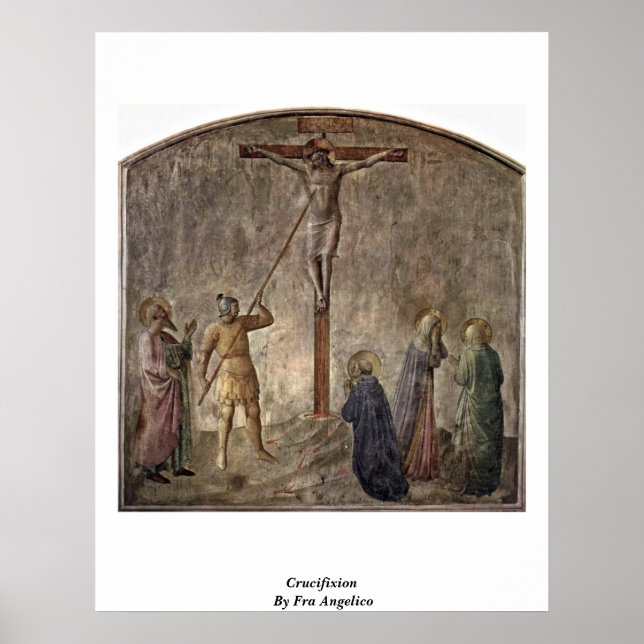 Poster Crucificação Por Fra Angelico (Frente)