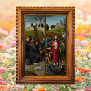 Poster Crucificação Ressurreição do Lente Páscoa Jesus Cr