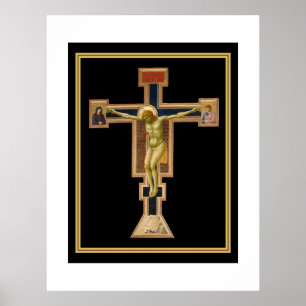Poster Crucifixo de Giotto circa 1290 - 1295 parede de si
