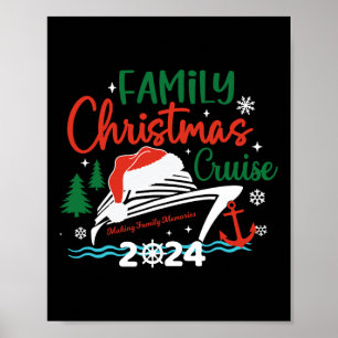 Poster Cruise de Natal da Família 2024 Feliz Cruisemas Xm