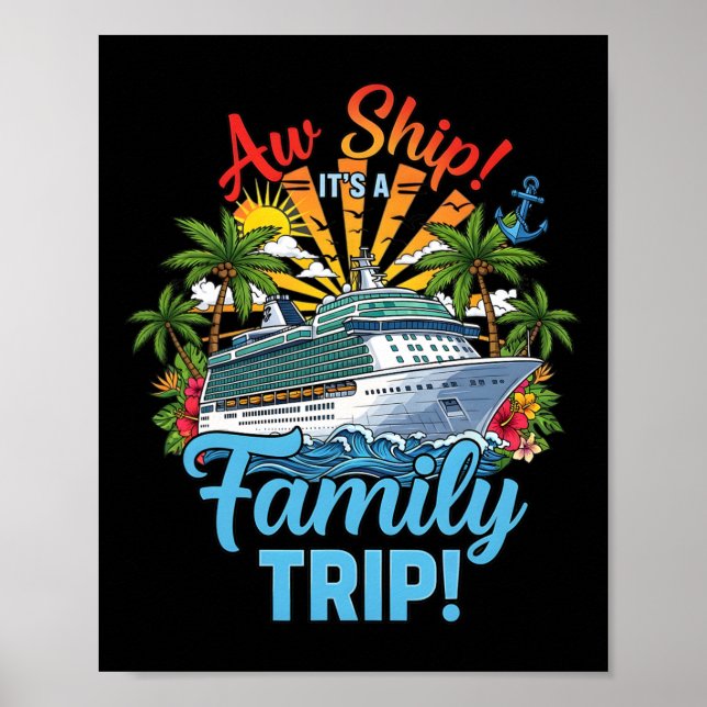 Poster Cruise Squad 2025 Cruzeiro Familiar 2025 Roupa de  (Frente)