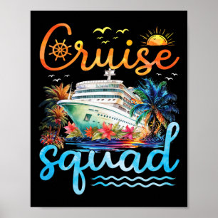 Poster Cruise Squad 2025 Family Group Matching Cruise Vac