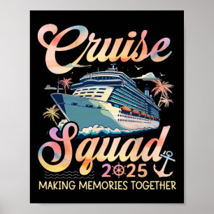 Poster Cruise Squad 2025 Family Group Matching Summer Vac