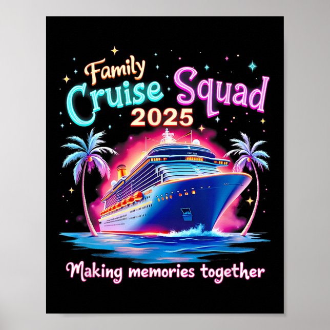 Poster Cruise Squad 2025 Summer Vacation Matching Cruise (Frente)
