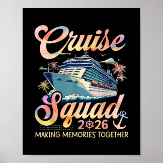 Poster Cruise Squad 2026 Family Group Matching Summer Vac