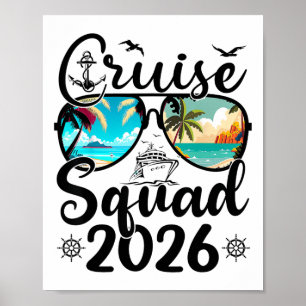 Poster Cruise Squad 2026 Férias de Verão Família Correspo
