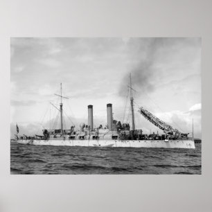 Póster Cruiser EUA Atlanta, 1903