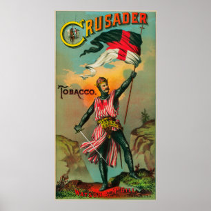 Poster Crusader Cigarro LabelPetersburg, VA