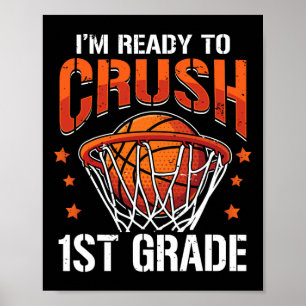 Poster Crush 1rua de basquete de volta às crianças de men