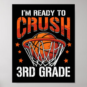 Poster Crush 3.º ano de basquete de volta para a escola d