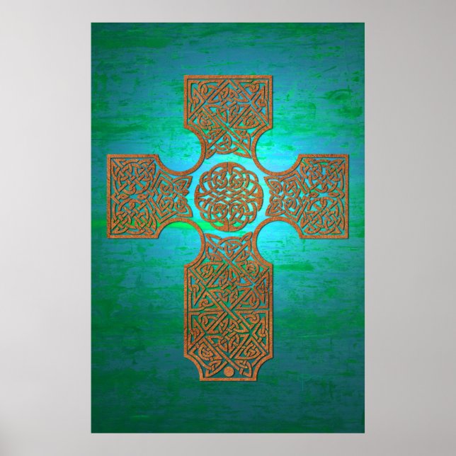Poster Cruz Celta: Ferrugem no Teal (Frente)