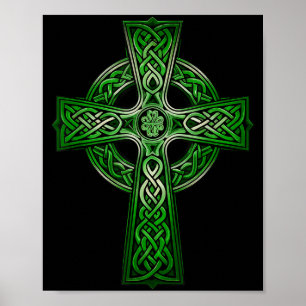 Poster Cruz Céltica Irlandesa Nó Celta Cristã Santíssima