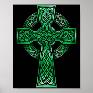 Poster Cruz Céltica Irlandesa Nó Celta Cristã Santíssima 