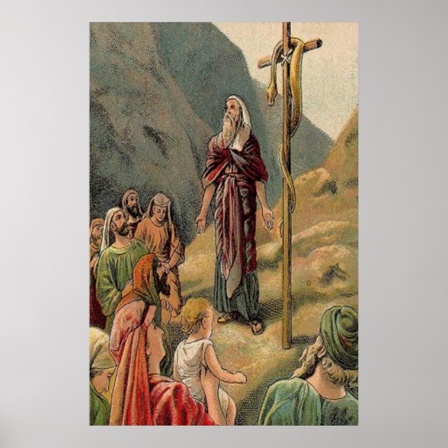 Póster cruz com um cobra morto (Frente)