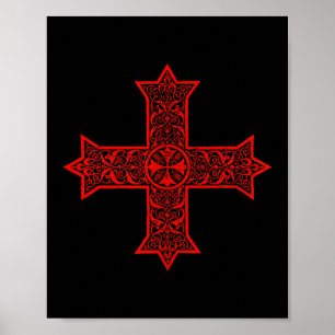 Poster Cruz Copta Igreja Ortodoxa Copta Cristo Oriental