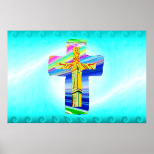 Poster Cruz Cristã Surreal