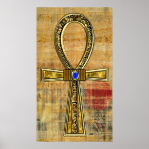 Póster Cruz de Ankh do egípcio