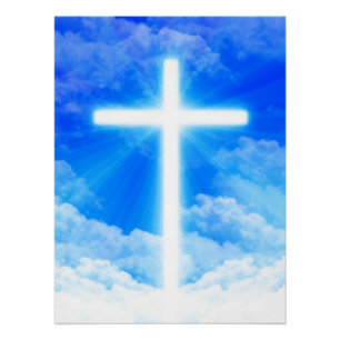 Póster Cruz de Cristo de Jesus Personalizável Cristão