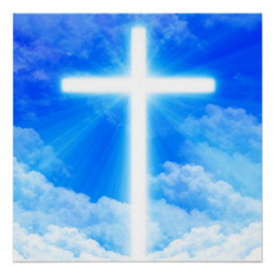 Póster Cruz de Cristo de Jesus Personalizável Cristão