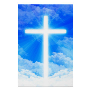 Póster Cruz de Cristo de Jesus Personalizável Cristão