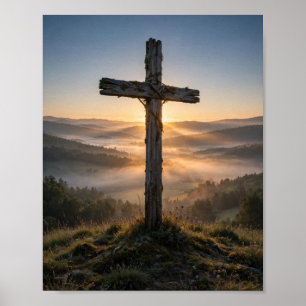 Poster Cruz de Madeira ao Amanhecer