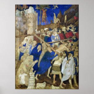Poster Cruz do carregando do cristo, Grandes Heures