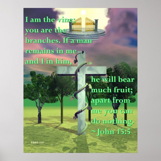 Poster Cruz e Vinha (Frente)