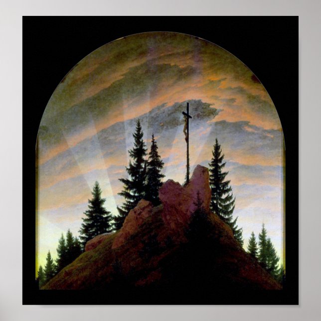 Poster Cruz nas Montanhas, Friedrich (Frente)