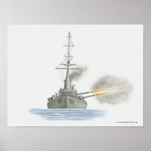 Poster Cruzador de batalha britânico