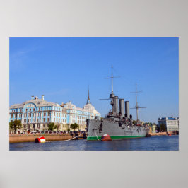 Poster Cruzador Russo Navio Aurora