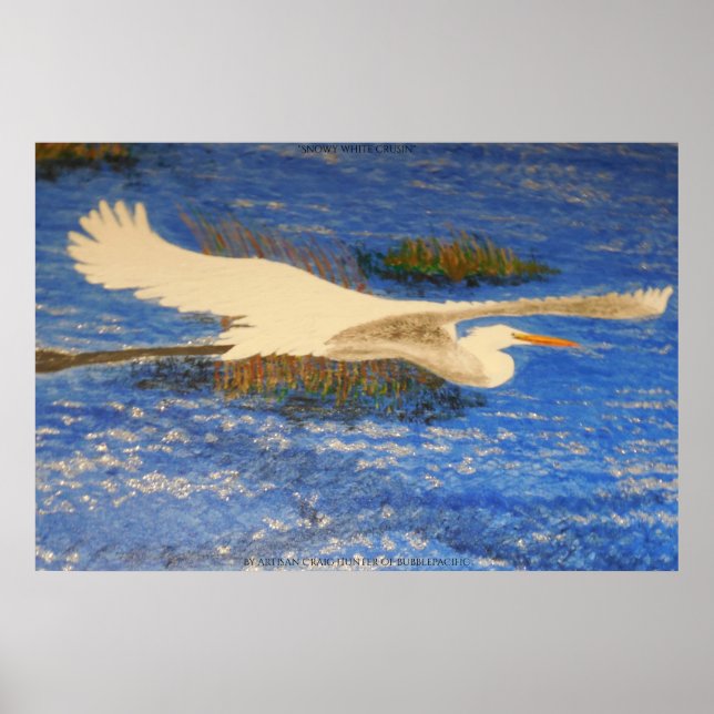 Póster Cruzamento branco nevado (Frente)