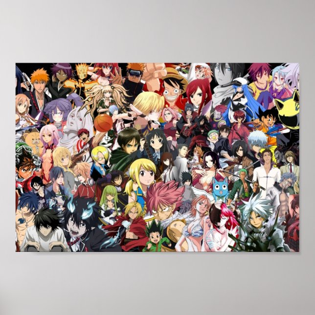 Poster Cruzamento de anime (Frente)
