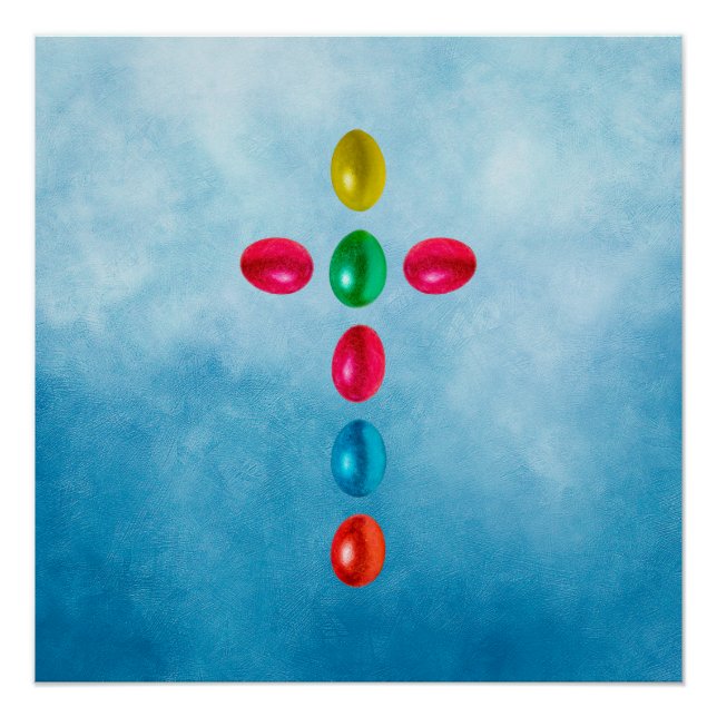 Póster Cruzamento de ovos de Páscoa (Frente)