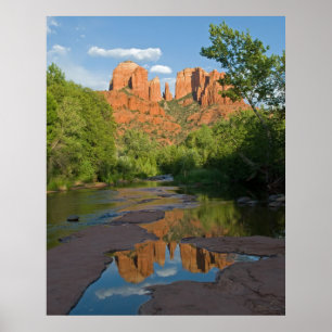 Póster Cruzamento vermelho da rocha em Sedona 4160