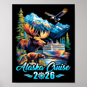 Poster Cruzando Juntos Alasca 2026 Navio de Cruzeiro Alas