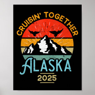 Poster Cruzando o Alasca Juntos 2025 Viagem de Cruzeiro F