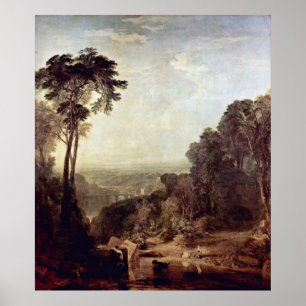 Póster Cruzando o ribeiro por Joseph William Turner
