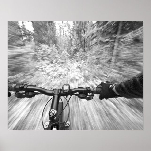 Póster Cruzando uma seção buff de singletrack 2 (Frente)