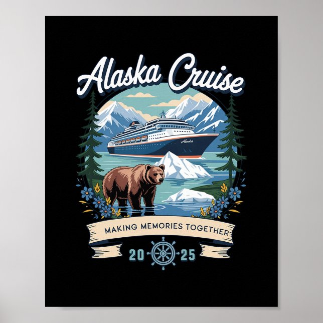 Poster Cruzeiro Alaskan Alasca Correspondente 2025  (Frente)