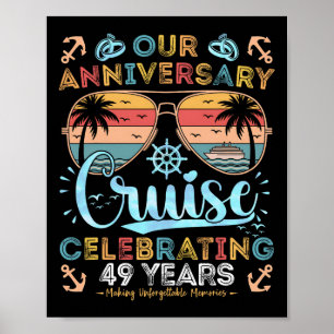 Poster Cruzeiro de 49º Aniversário Celebrando 49 Anos Cas