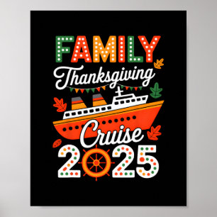 Poster Cruzeiro de Ação de Graças em Família 2025 Viagem