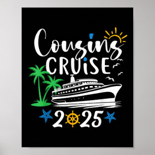 Poster Cruzeiro de Aniversário 2025 Navio Barco Família F